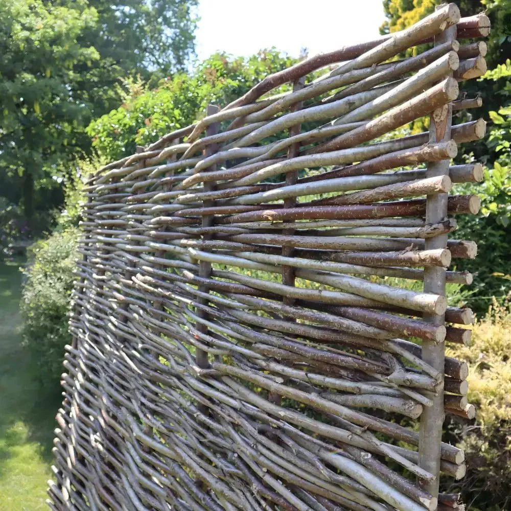 Grenshheds Capped Hazel Hurdle Fence Panel Premium Weave