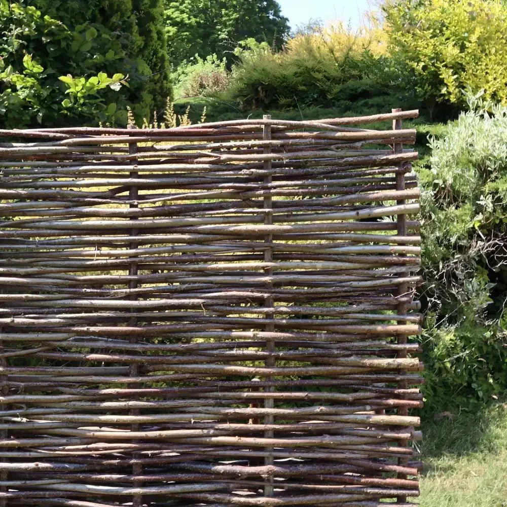 Grenshheds Capped Hazel Hurdle Fence Panel Premium Weave