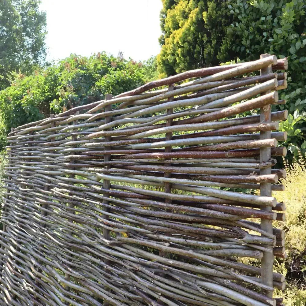 Grenshheds Capped Hazel Hurdle Fence Panel Premium Weave