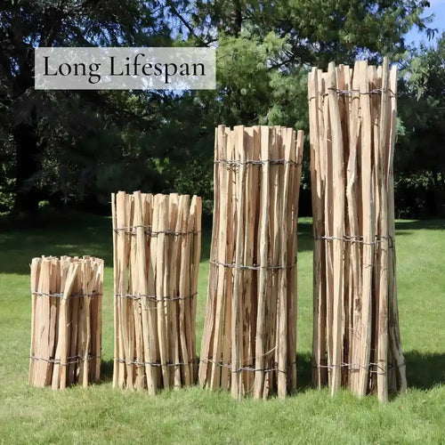 Grenshheds Chestnut Heavy Duty Paling Fence Roll with Steel Wire