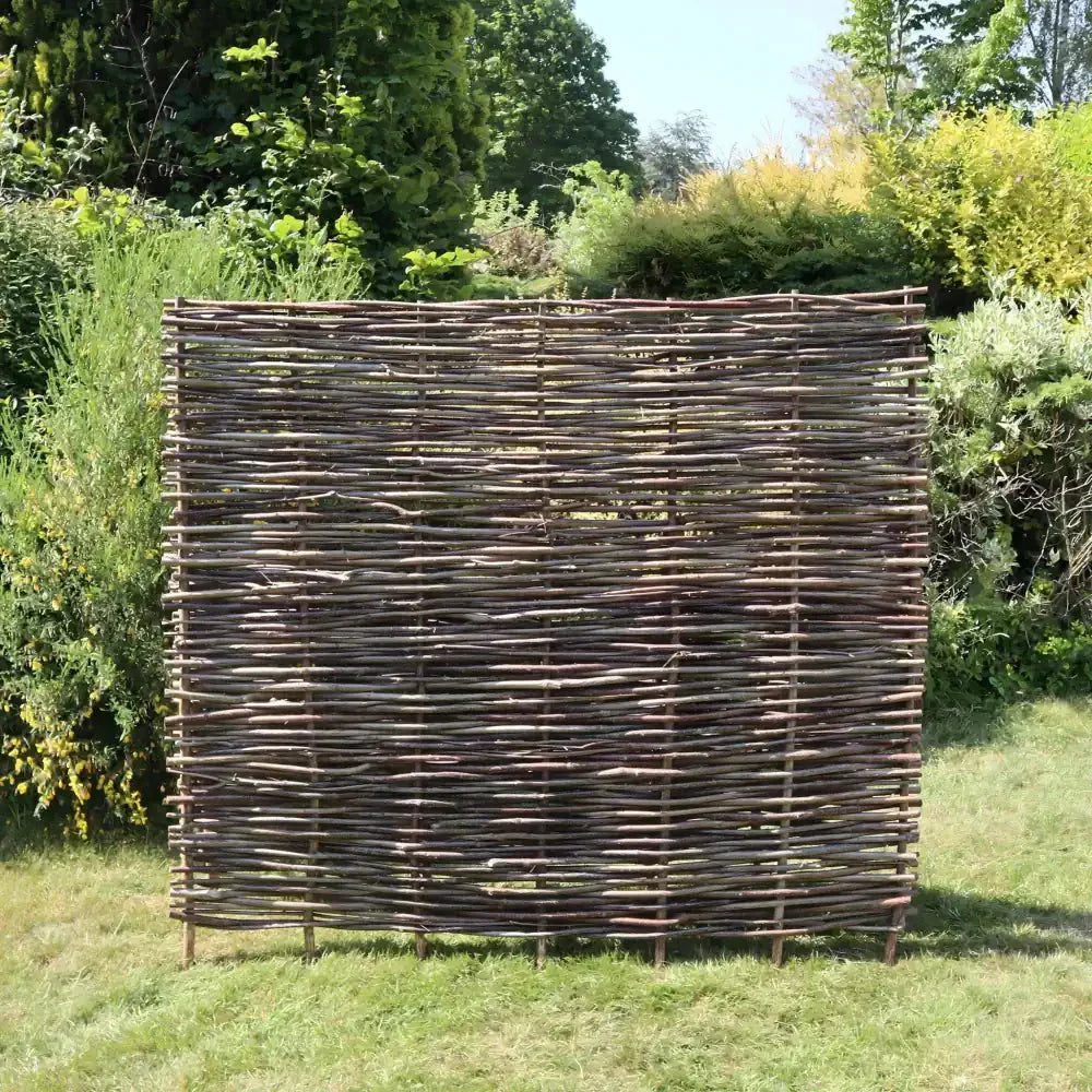 Grenshheds Capped Hazel Hurdle Fence Panel Premium Weave