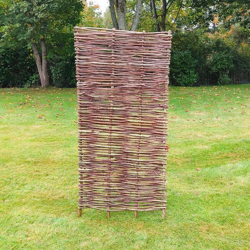 Grenshheds Capped Hazel Hurdle Fence Panel Premium Weave