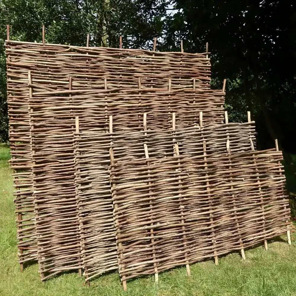 Grenshheds Hazel Hurdle Fence Panel Premium Weave